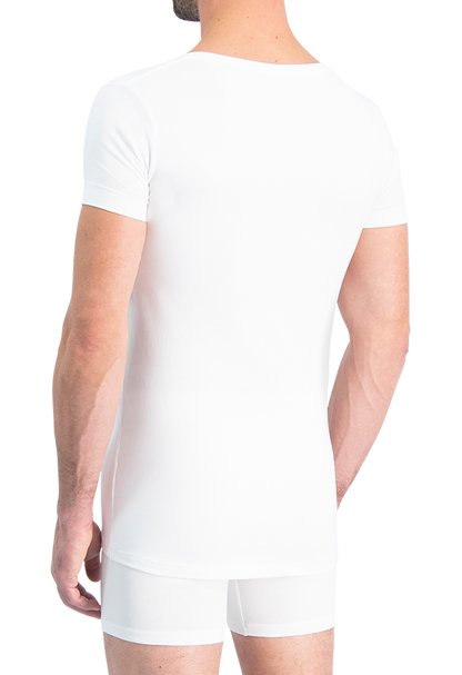 NOSHIRT original - deep V - wit - achterkant